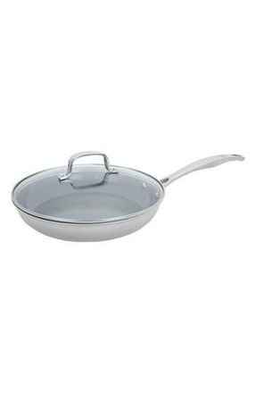 J.A. Henckels International Clad H3 Two-Piece Ceramic Frying Pan & Lid in Silver at Nordstrom Rack
