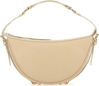 by FAR Cream Leather Gib Shoulder Bag