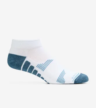 Cole Haan Mens Performance Quarter Socks - White