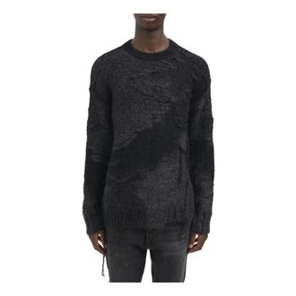 Isabel Benenato Maglia Girocollo in Mohair - Knitwear - Hombre - Negro - XL