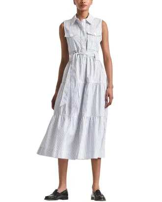 Derek Lam Florence Sleeveless Shirt Dress