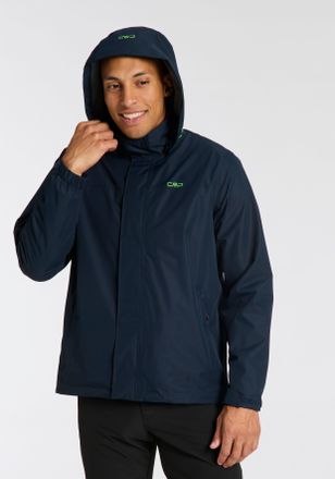 F.lli Campagnolo Regenjacke CMP, Herren, Gr. 60, blau (marine), Obermaterial: 100% Polyester. Futter: 100% Polyester, mit verstellbarem Klettverschluss, Jacken Regenja