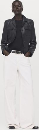 Mango Maglietta cotone maniche corte nero - Donna - XXS - MANGO