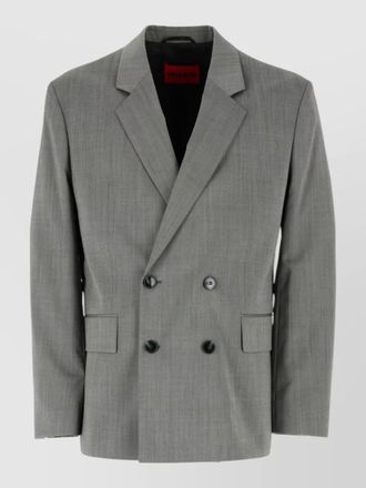HUGO BOSS double breasted suit notched lapels tailoring