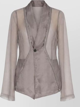 Rick Owens stag jkt tailored blazer silk blend