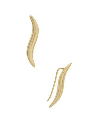 Italian Gold, Inc 10K Polished Wave Climber Earrings