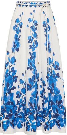 Rebecca Vallance Gonna midi a fiori - Bianco