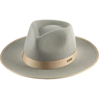 Gigi Pip Monroe Rancher Wool Fedora Hat in Light Grey at Nordstrom, Size X-Small