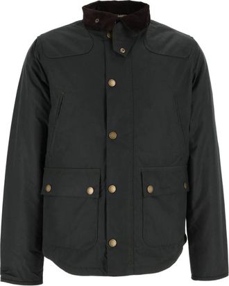 Barbour Jassen, Heren, Groen, L, Katoen, Reelin Wax Jacket