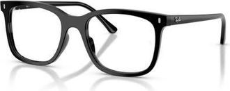 Ray-Ban 53mm Square optical glasses in Black at Nordstrom