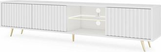 Selsey Selsey - Bello - Mueble de tv - de pie - Blanco - 175 cm - moderno - con led