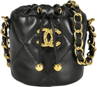 Chanel Bolso bombonera de cuero Pre-owned - Pre-owned - Mujer - Negro - ONE SIZE