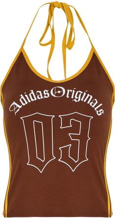 adidas (WMNS) adidas Sports Top Asia Sizing Brown KT3050