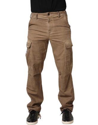 Dolce & Gabbana Cotton-Elastane Cargo Cargo Pants - Beige