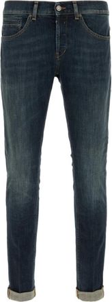 Dondup Dark Blue Solid Jeans