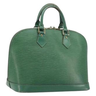 Louis Vuitton Pre-owned Hand Bag - Dames - Pre-owned - Groen - Maat: ONE Size Leer