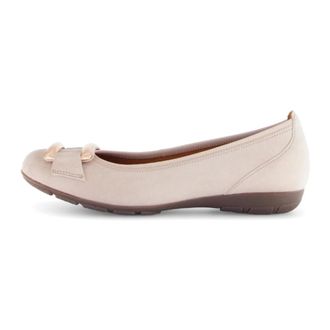 Gabor Metallic Ballerina - Dames - Schoenen - Beige - Maat: 37 EU Leer