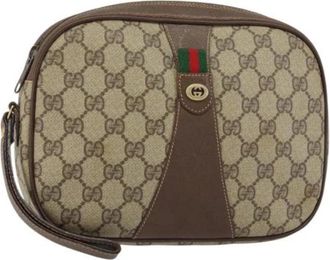 Gucci Pre-owned Plastic Clutch - Dames - Vintage Clutch - Beige - ONE Size - Vintage