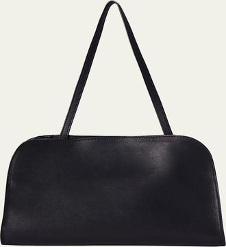 The Row Peggy Clutch Shoulder Bag in Saddle Leather