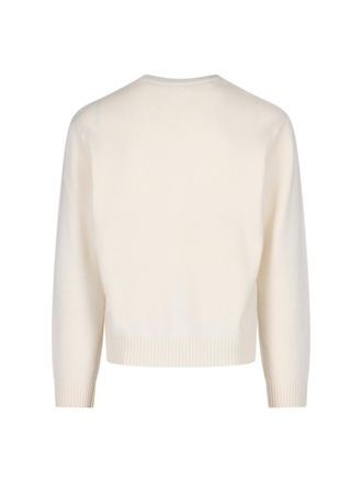 Casablanca Mens Sweaters White Merino Wool