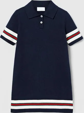 Gucci Kids - Cotton Polo Dress, Blue, Ready-to-wear