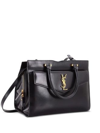 Saint Laurent Uptown Leather Medium tote bag - Black