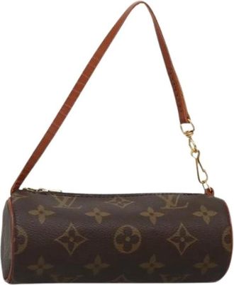 Louis Vuitton Pre-owned Mini Bags, female, Brown, Size: ONE SIZE Pre-owned Canvas Mini Shoulder Bag