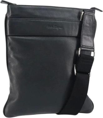 Ferragamo Pre-owned Cross Body Bags, female, Black, Size: ONE SIZE Pre-owned Cross Body Bag