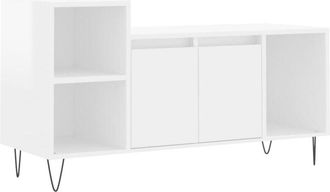 vidaXL Vidaxl - tv Cabinet High Gloss White 100x35x55 cm Engineered Wood