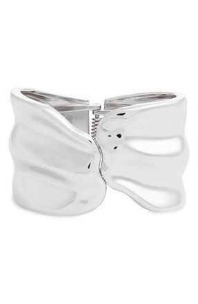 Open Edit Bold HInge Bracelet in Silver at Nordstrom