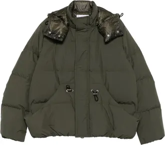 sacai Hooded Drawstring Puffer Jacket