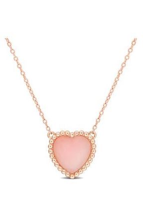 Delmar Pink Opal Heart Pendant Necklace at Nordstrom Rack