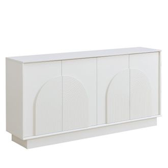 Urban Meuble Aparador tallado en blanco moderno y elegante