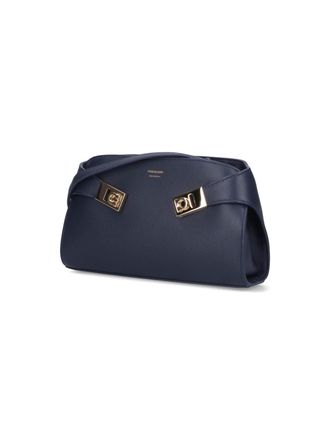 Ferragamo Womens Bags Blue Calf Leather