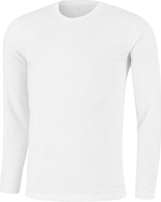 Impetus Mens Long Sleeve Shirt, Premium Performance Temperature Regulating Quick Dry Thermal Baselayer, Comfort Undershirt, White (O-Neck), Large