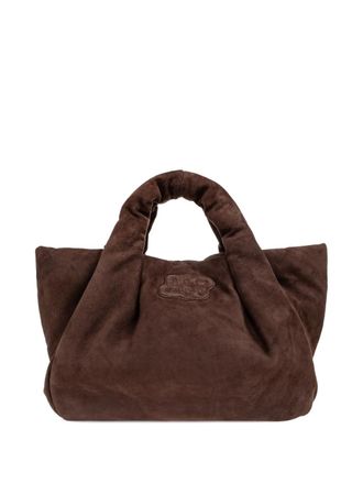 Munthe Lixia ruched tote bag - Brown