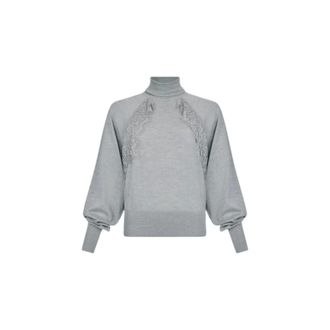 Liu Jo Dolcevita - Dames - Truien - Grijs - Maat: L Zijde
