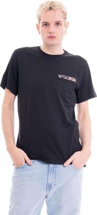 Barbour Zak T-shirt in Durness-stijl - Heren - T-shirts - Zwart - S - Katoen - Tops