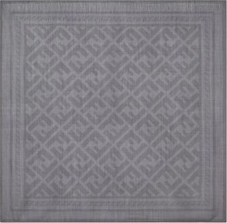 Fendi Pocket Scarves, male, Gray, Size: ONE SIZE FF Pattern Scarf