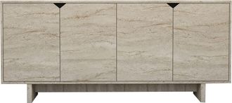 Hanah Home Aparador De Madera turan - 180 X 40 X 81 Cm - Travertino