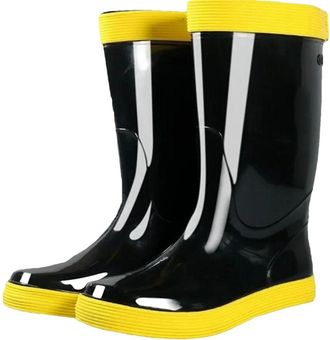 Generic Man Shoes Wear-Resistant Waterproof And Non-Slip Rain Boots Gum Outdoor Low-Heel