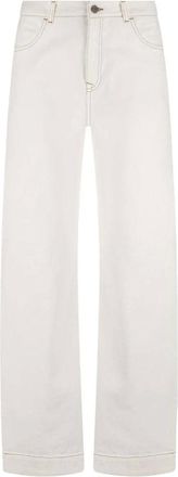 Nukus Nukus, Dames, Jeans, Beige, Maat: 2XL Denim