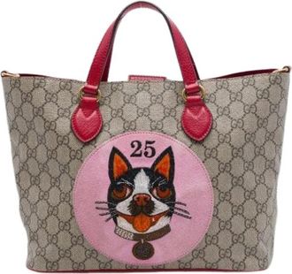 Gucci Pre-owned Satchel - Dames - Vintage Shopper - Veelkleurig - ONE Size - Leer - Vintage