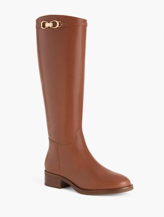 Talbots Waverly Vachetta Tall Riding Boots - Black - 7 1/2 M Talbots