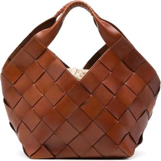 Dragon Diffusion Botteghe tote bag - women - Calf Leather/Fabric - OS - Brown