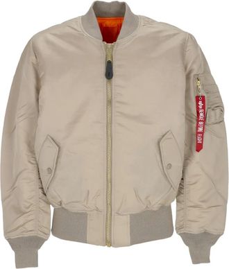 Alpha Industries Vintage Reversible Bomber Jacket Sand - Heren - Bomber jackets - Beige - M - Polyester - Jassen