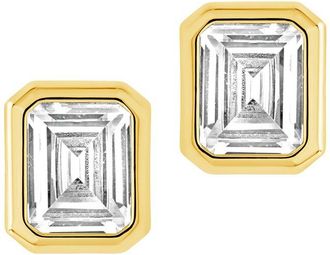 Sterling Forever 14K Cz Camille Earrings