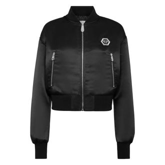 Philipp Plein Dames, Jassen, Zwart, Maat: S Nylon