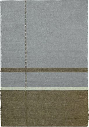 AFK Living Alfombra de fibras recicladas tejida a mano verde 160 x 230 cm