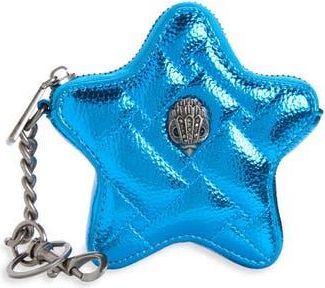 Kurt Geiger Kensington Star Leather Bag Charm in Mid Blue at Nordstrom Rack